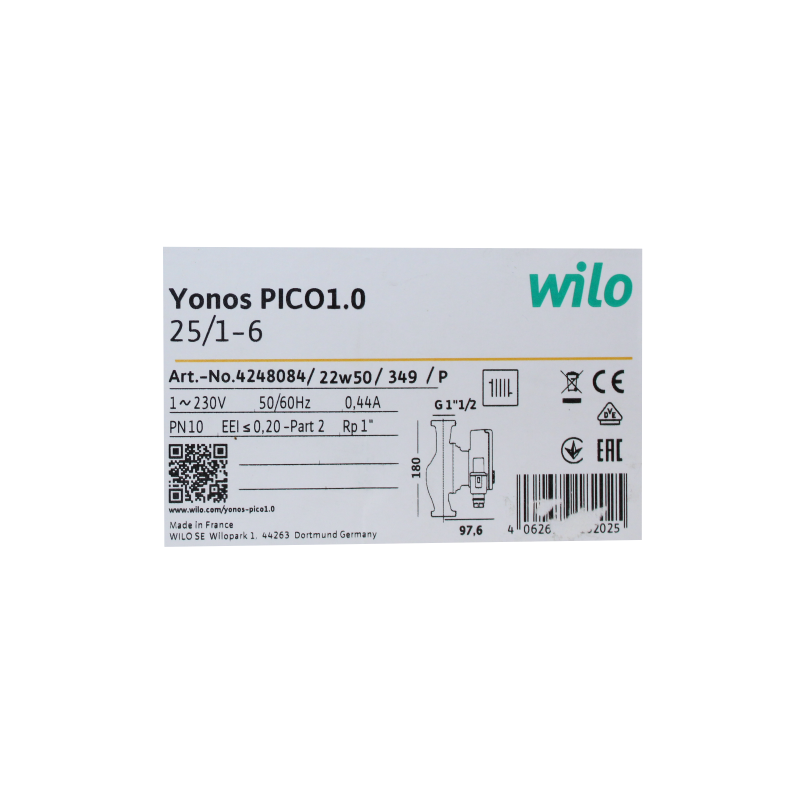 Насос Wilo YONOS PICO 25/1-6-180