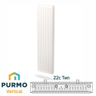 Радіатор PURMO Vertical VR 22C 1800х  300  1438 Вт