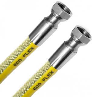 Шланг ГАЗ ЄВРО 1/2 ВВ, 75 см ECO-FLEX